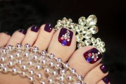 Manicura brillantes pedicura