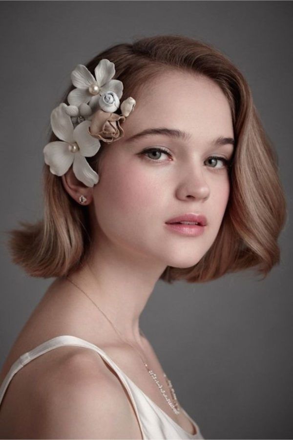 Hairstyles with short hair for wedding 2020 - Blogmujeres.com