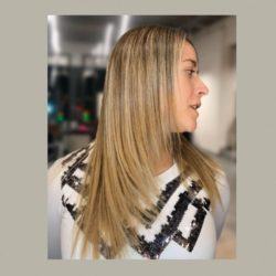 Mechas balayage con corte degradado