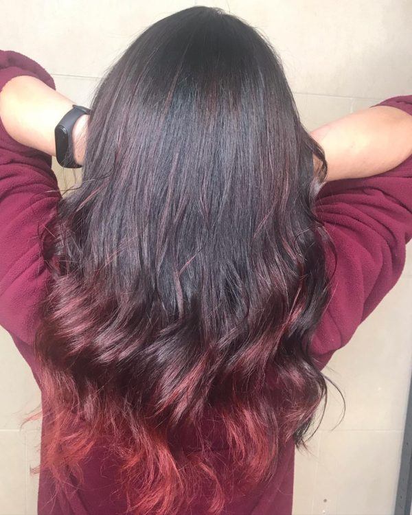 Corte de pelo a capa a tres niveles