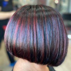 Melena corta bicolor