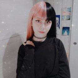 Pelo bicolor claro-oscuro