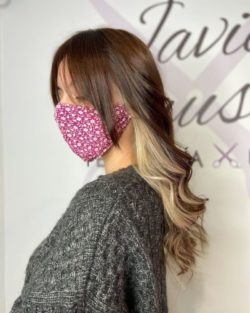 Melena larga bicolor