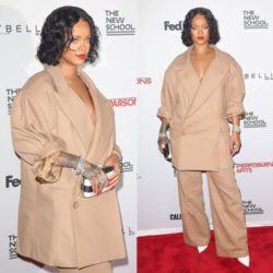 Pelo por los hombros rizado Rihana