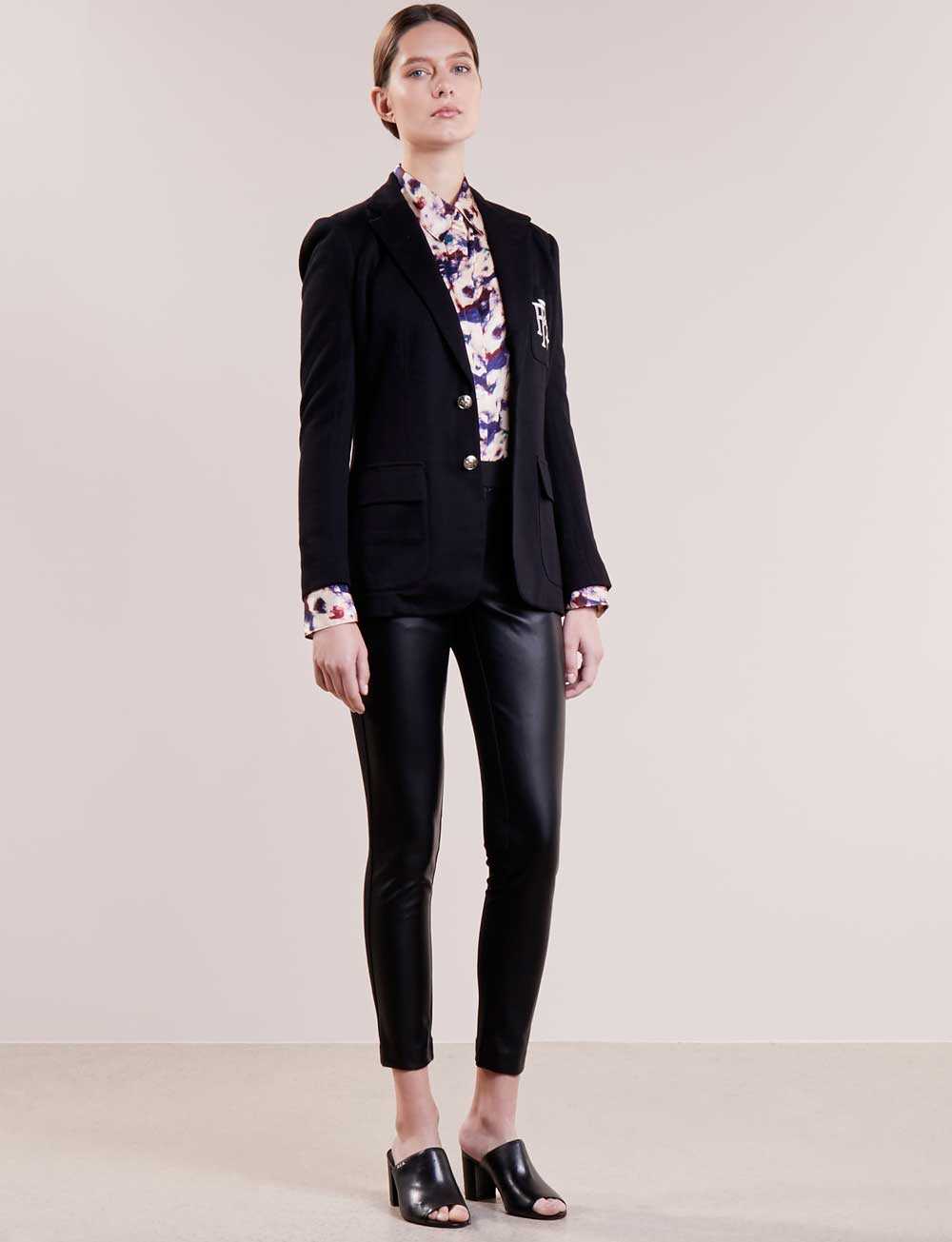 leggings de cuero ralph lauren