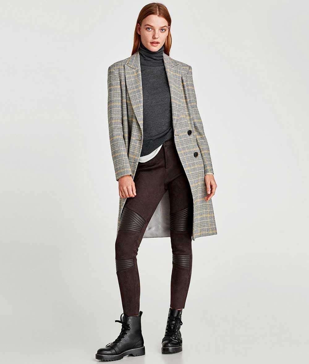 Leggings de cuero de Zara