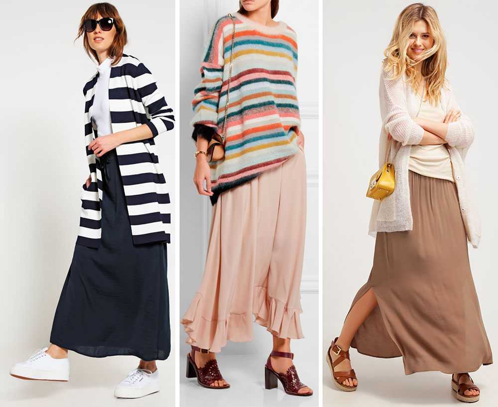 Falda larga de gasa Falda larga de gasa