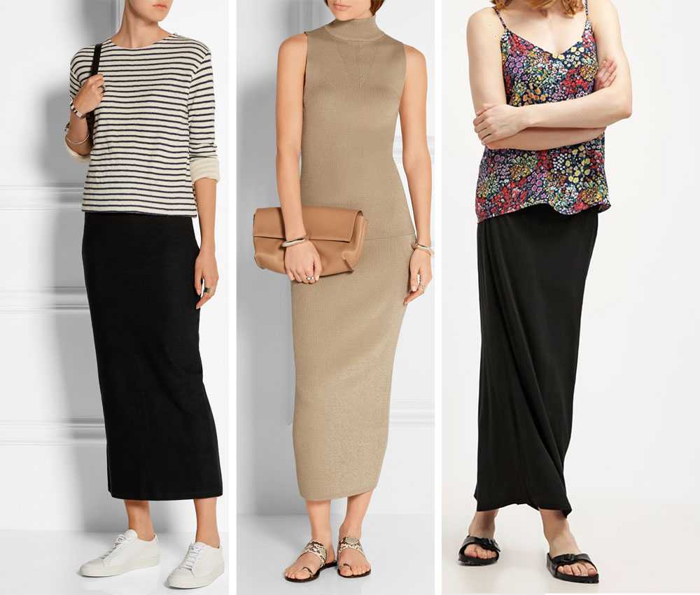 Falda larga negra Falda larga negra