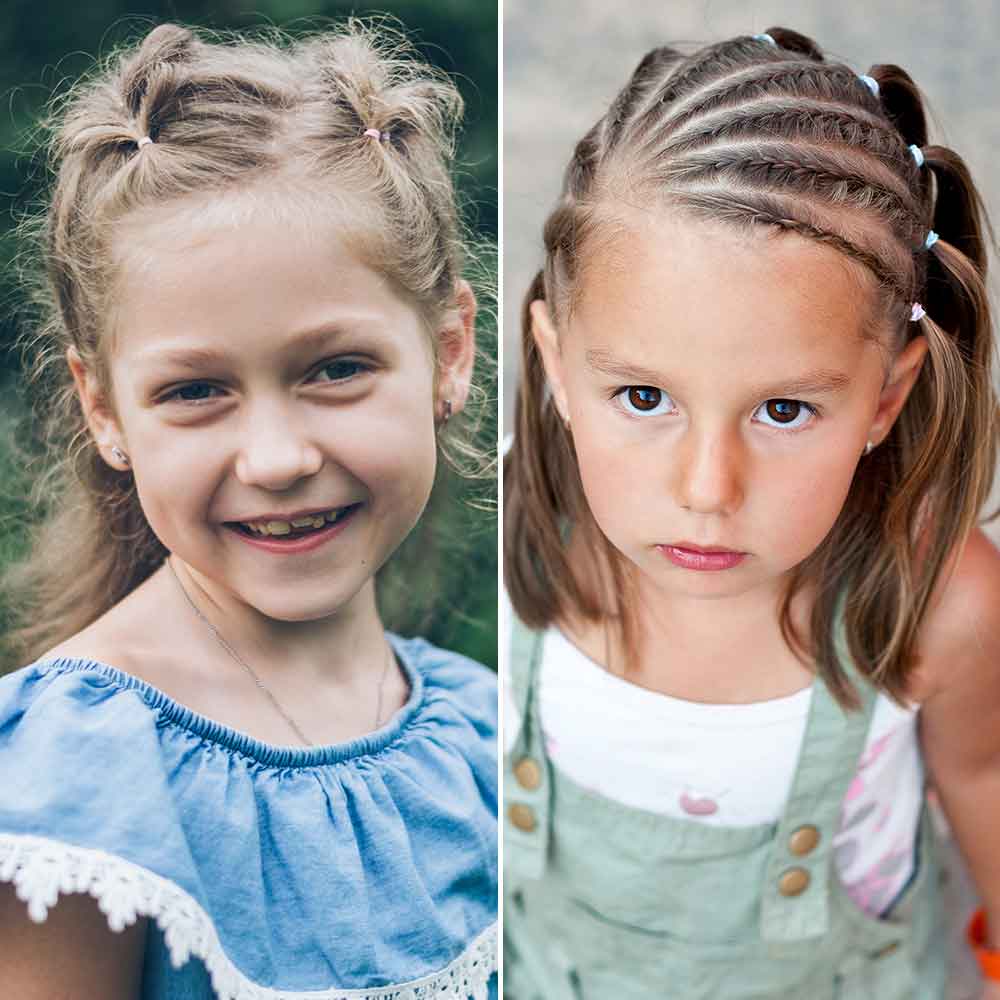 Peinados para niÃ±as con elÃ¡stico