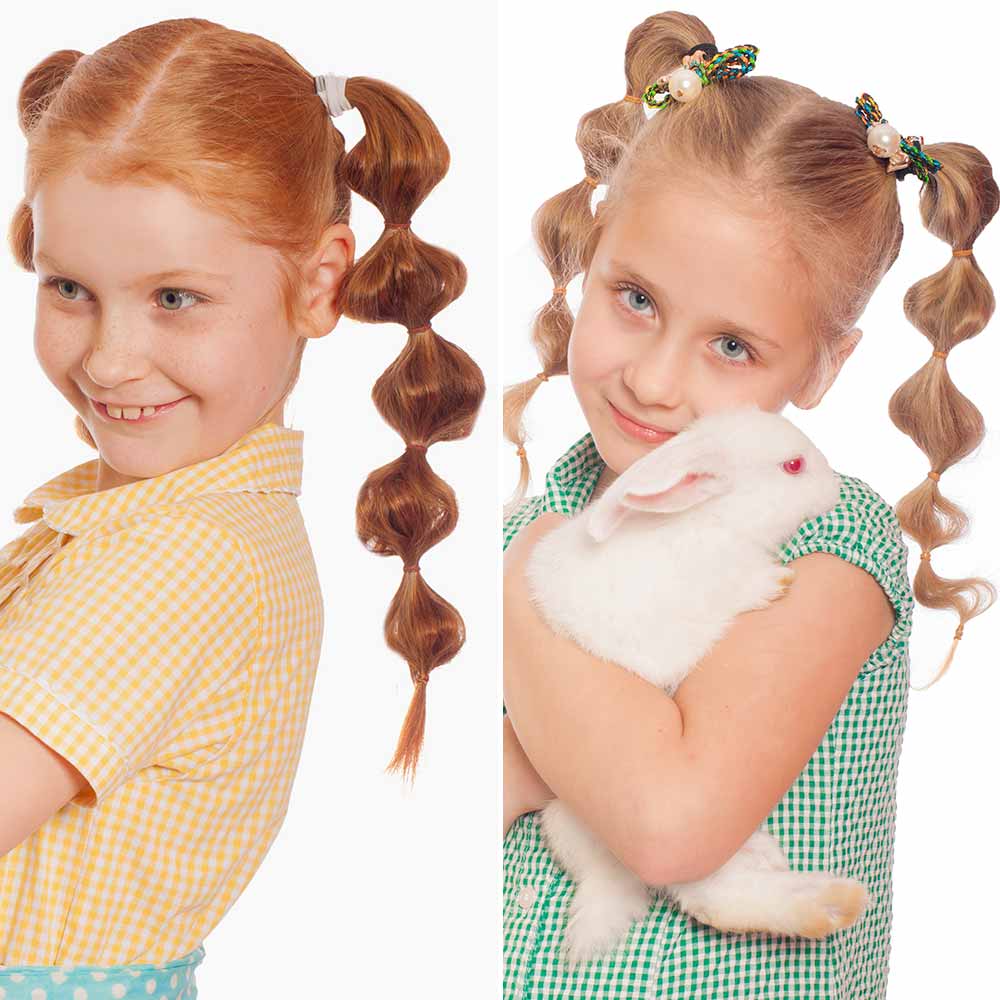 Peinados para niÃ±as con elÃ¡stico