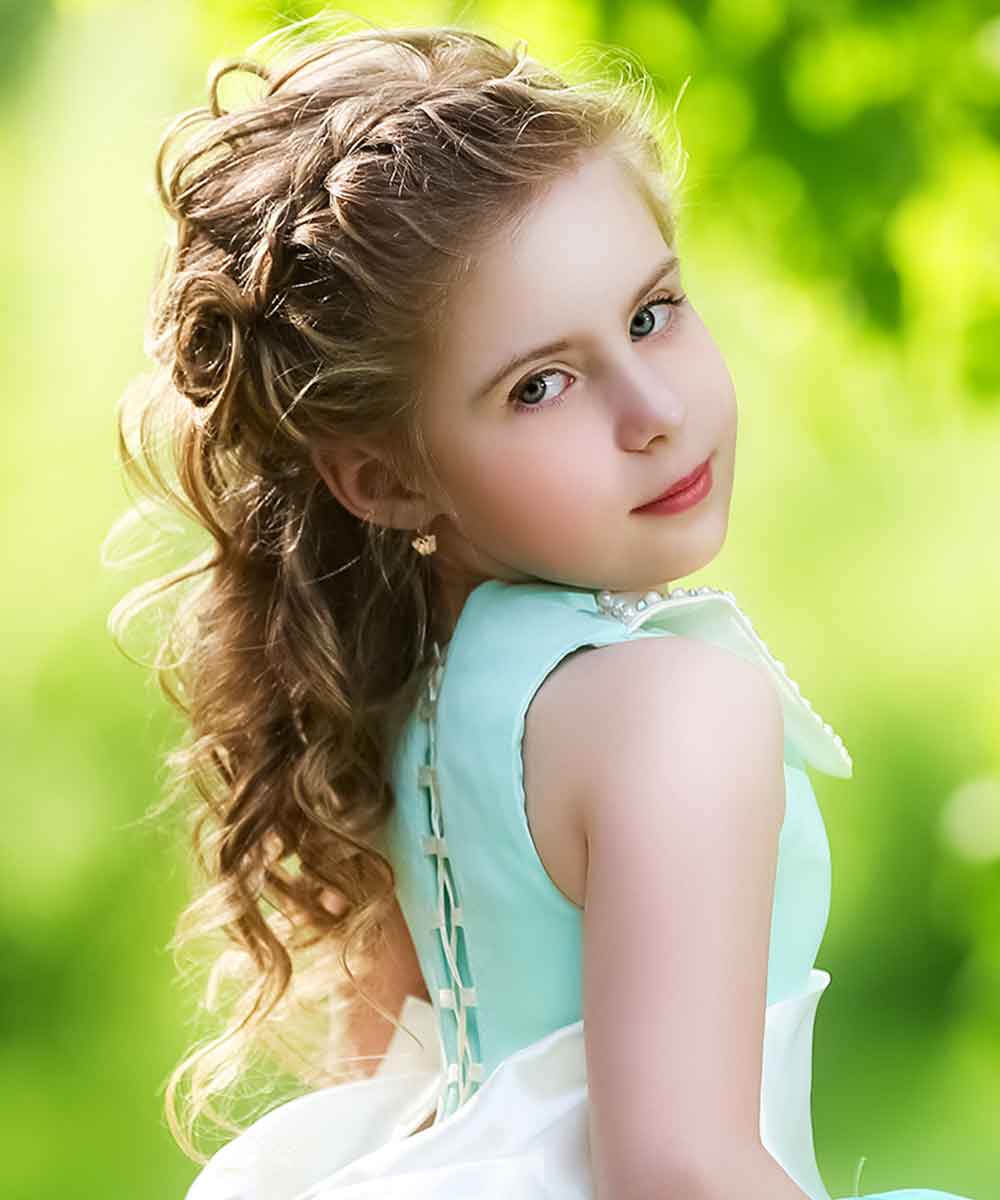 Peinado de ceremonia para bebÃ© niÃ±a