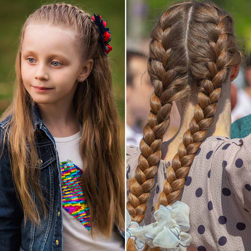 Peinados de niÃ±a pelo largotrecce