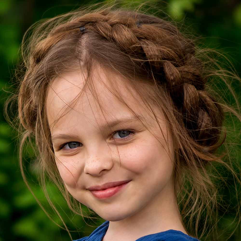 Peinado niÃ±a trenza