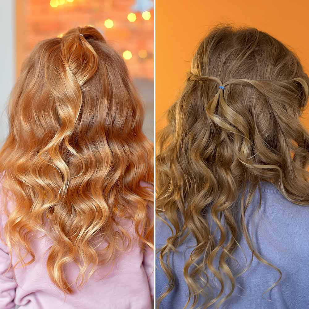 Peinados niÃ±a pelo rizado