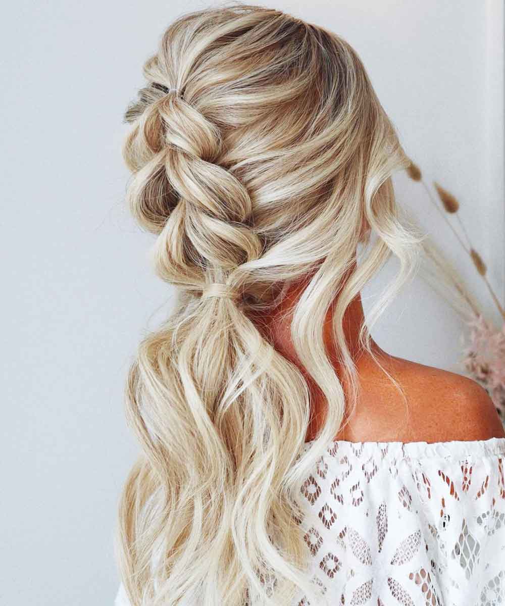 Peinado con trenza elÃ¡stica