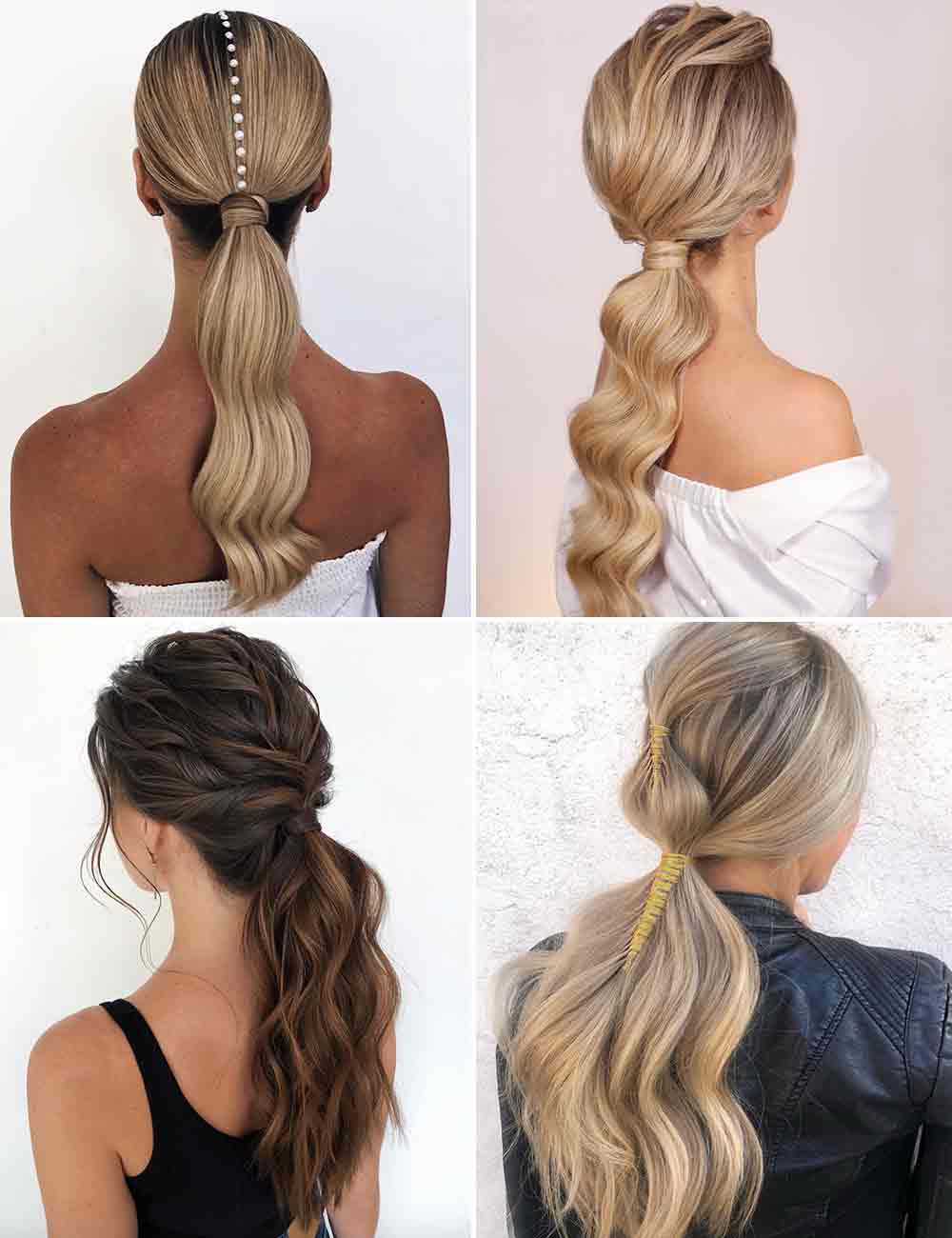 Peinados con cola de caballo