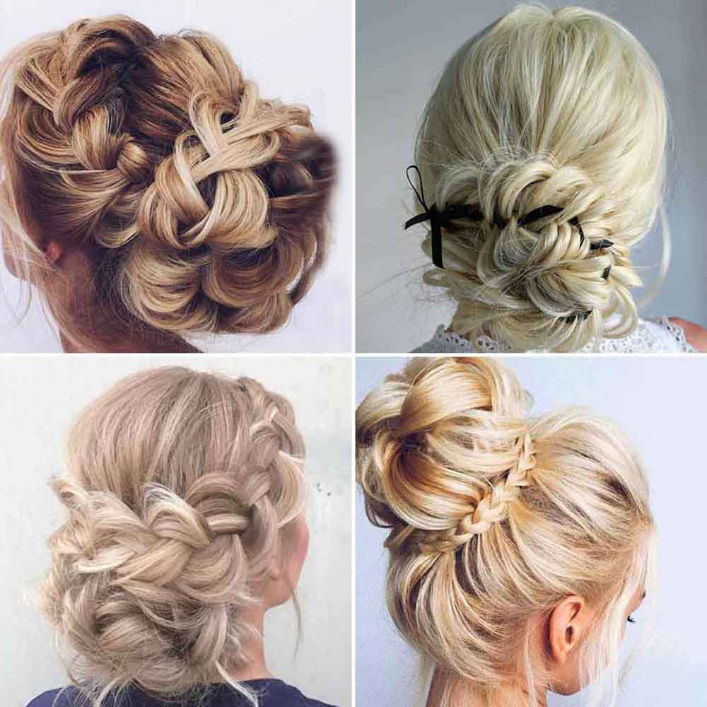 MoÃ±o de pelo largo con trenzas