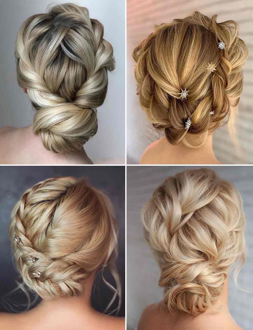 Peinados de trenzas con moÃ±o