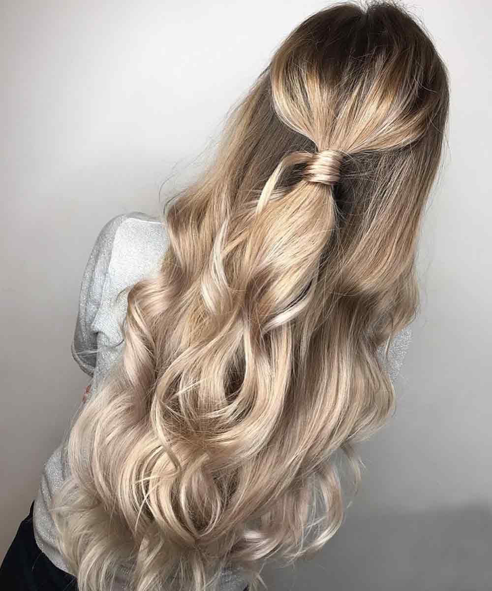 Peinado sencillo pelo largo