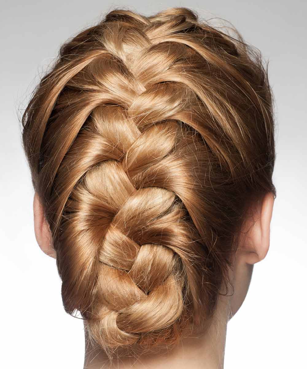 Trenza francesa pelo largo