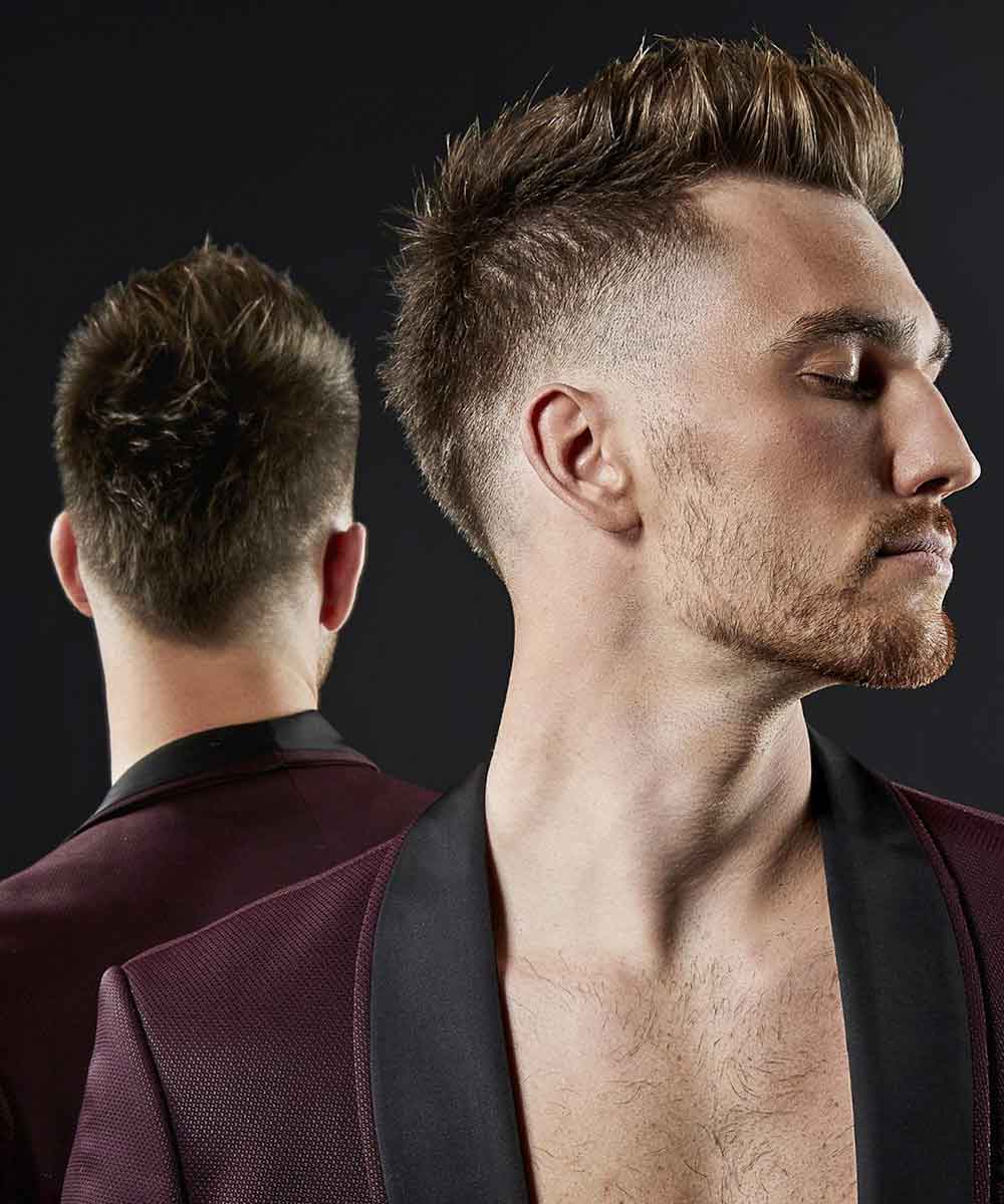 Los cortes de pelo de los hombres se difuminan