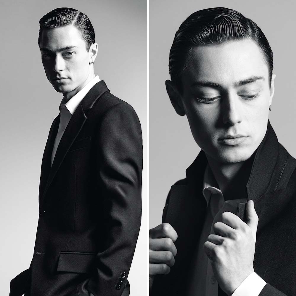 Hombre con raya en el pelo corto Hombre con raya en el pelo corto