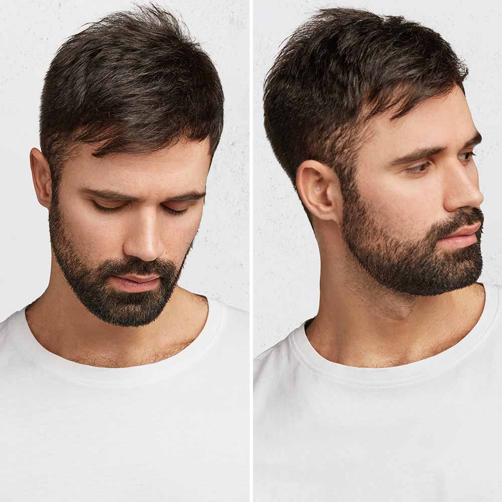 Hombre de pelo corto barba Hombre de pelo corto barba