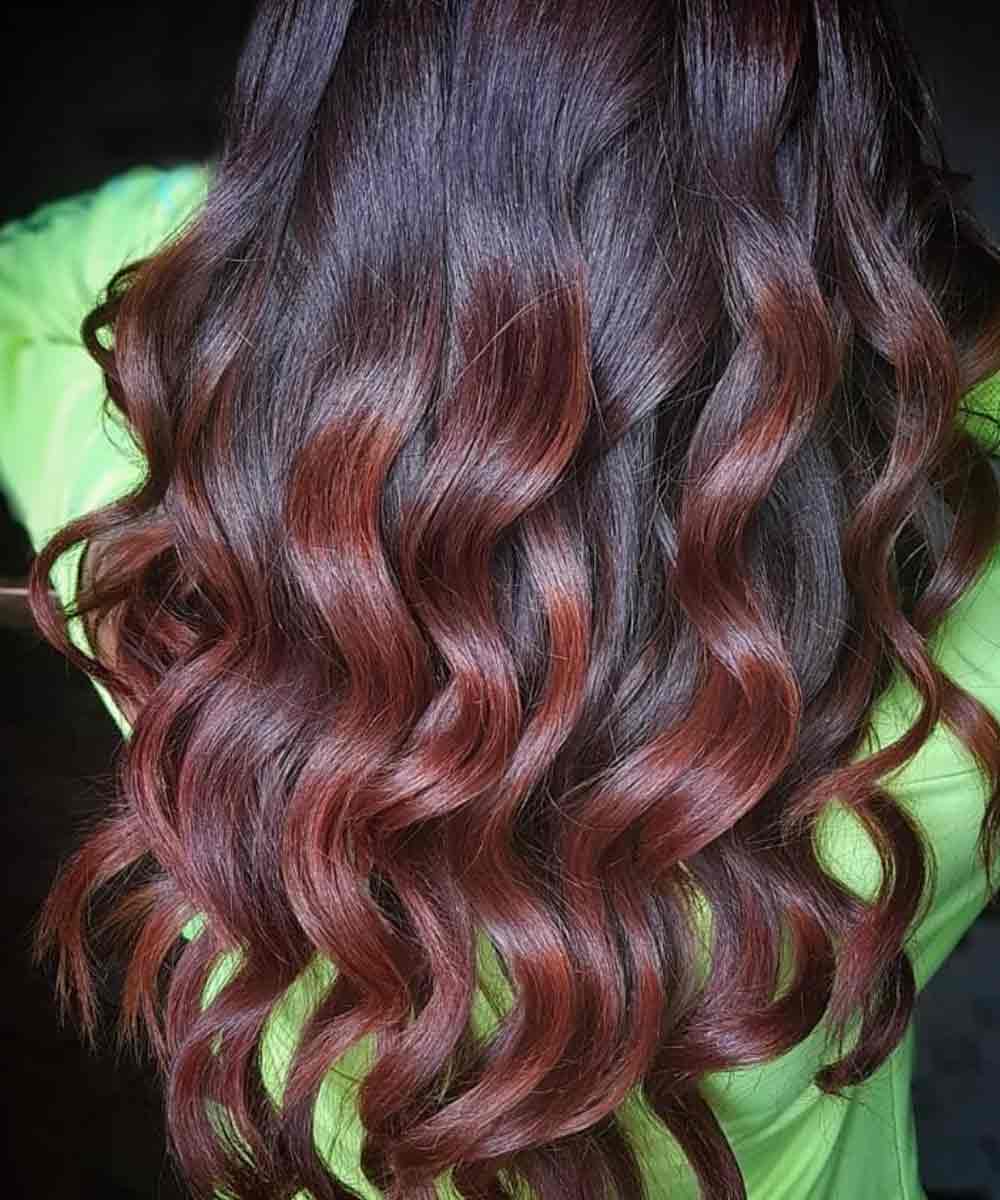 Sombreado Pelo rojo