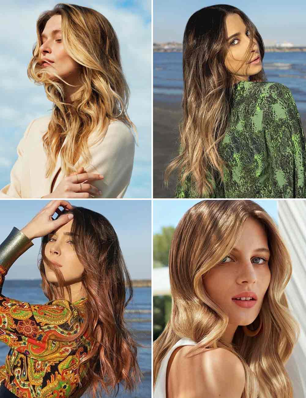 Cortes de pelo largo y ondulado verano