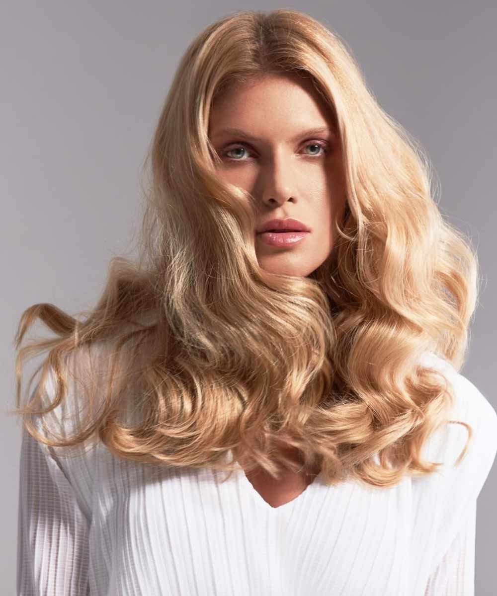 Pelo largo y ondulado incluso cortes de primavera verano