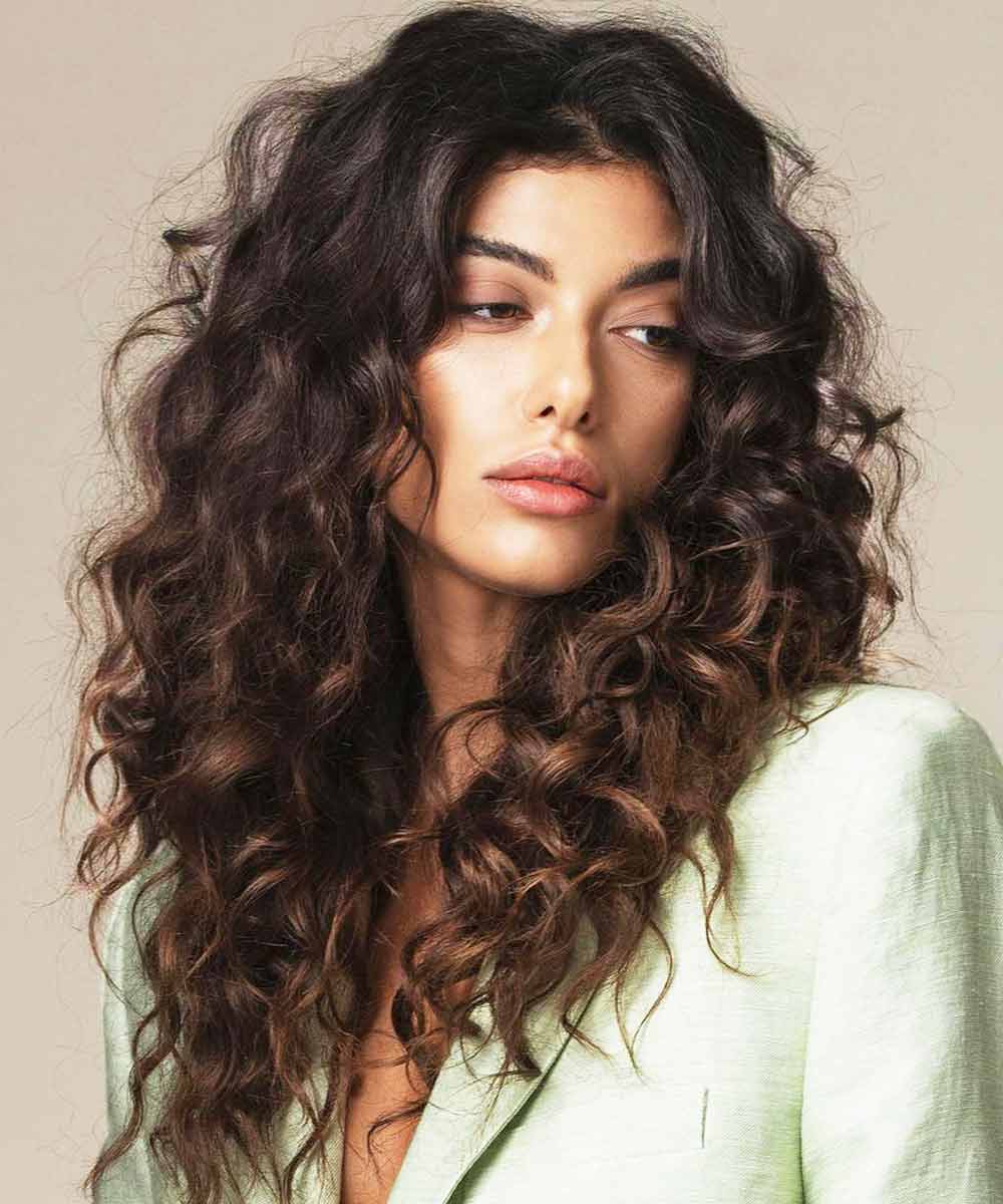 Extensiones de pelo largo y rizado primavera verano