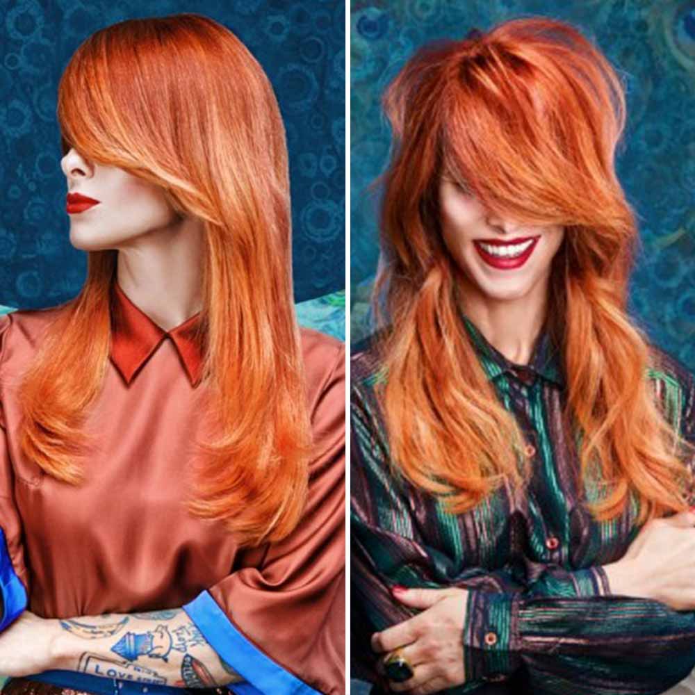 Cortes de pelo largo quiff escalado primavera verano