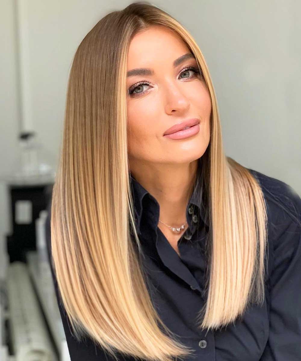 Cortes de pelo largo y liso seÃ±ora verano