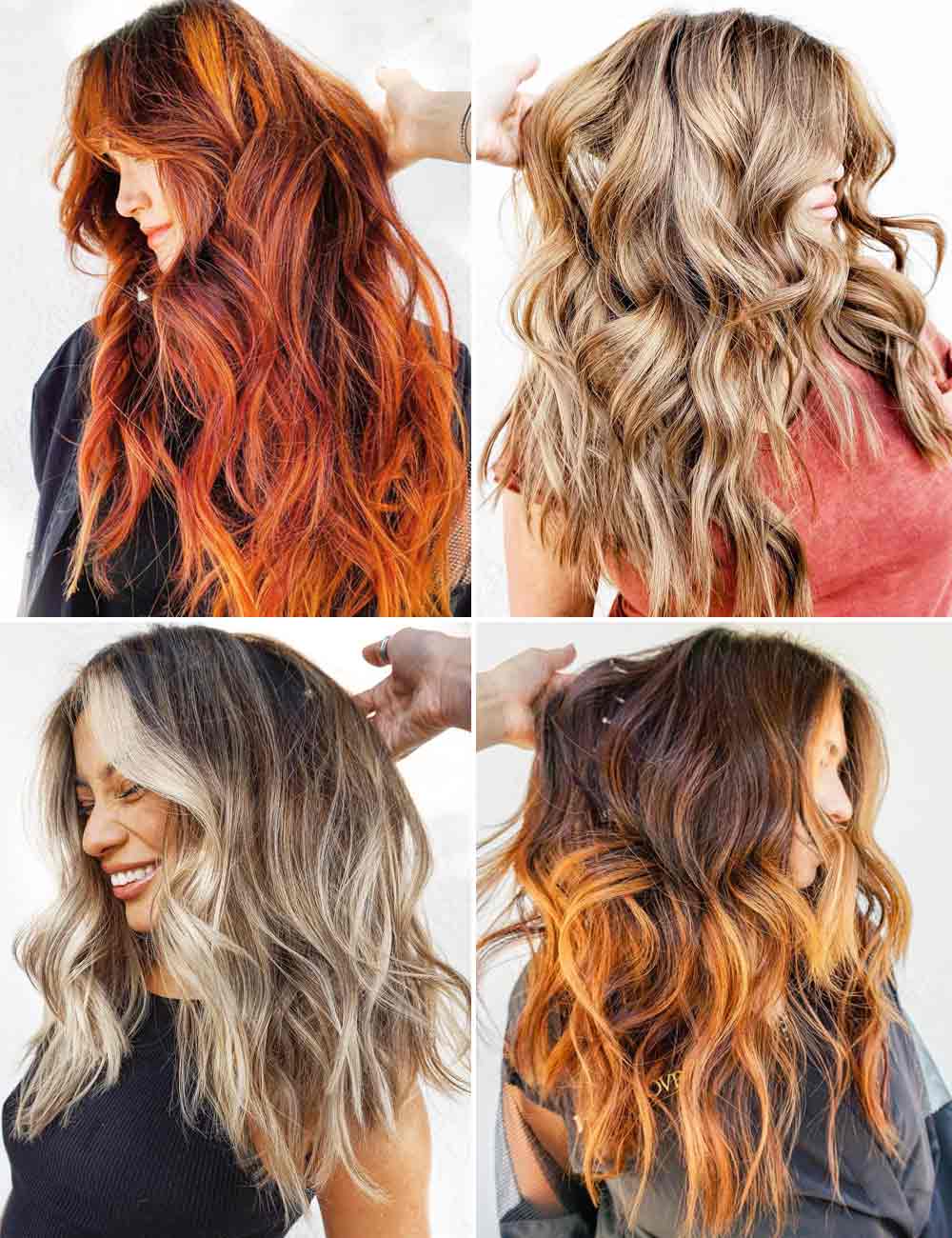 Pelo escalado pelo largo ondulado verano