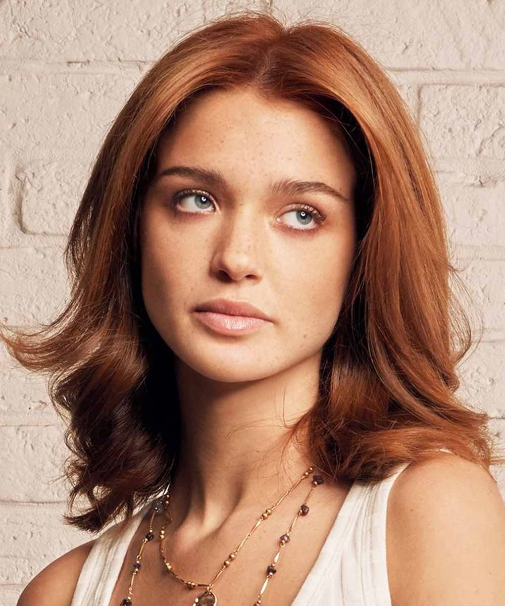 Corte de pelo recto escalado primavera verano