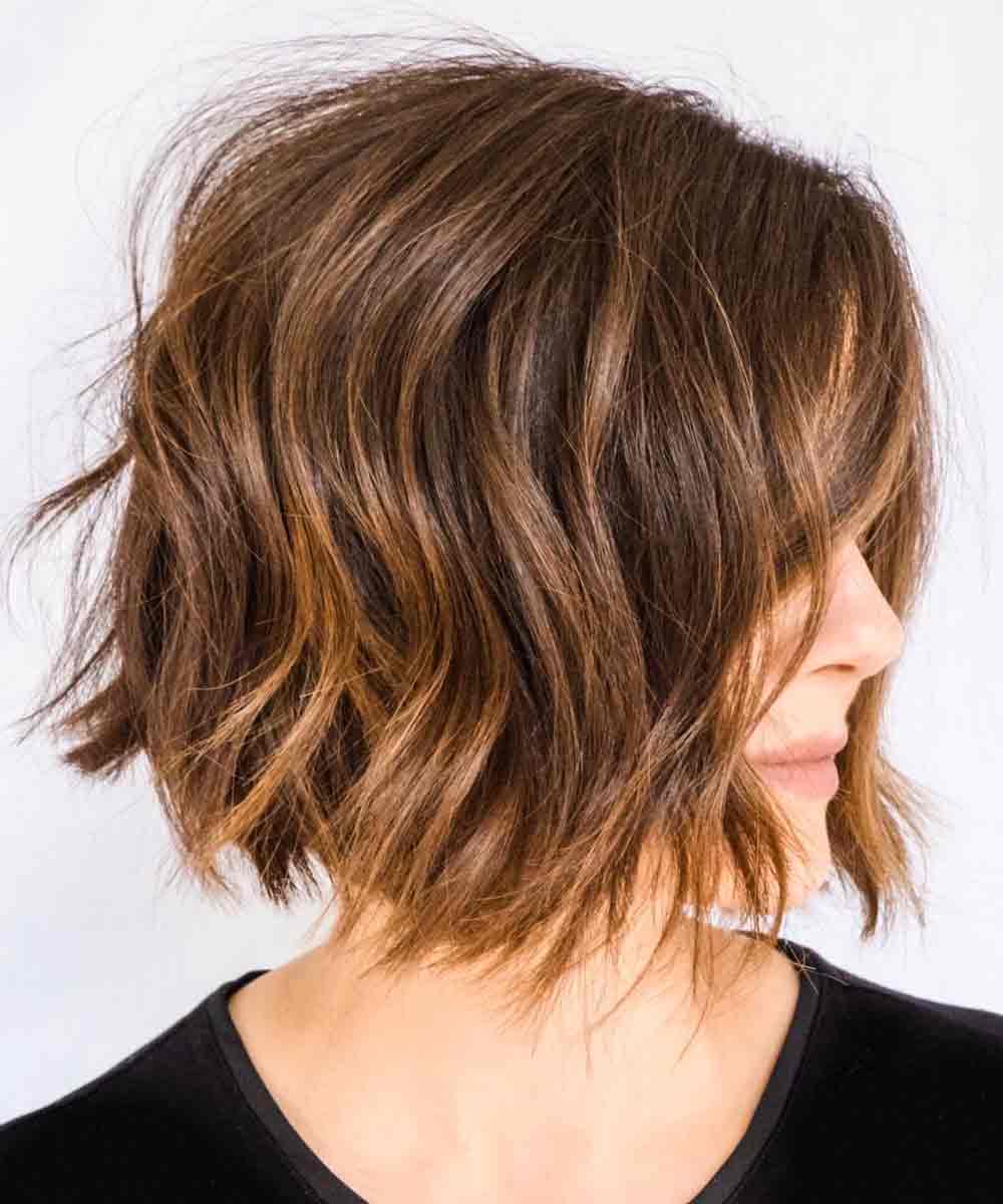 Cortes de pelo medio cortos y elegantes primavera verano