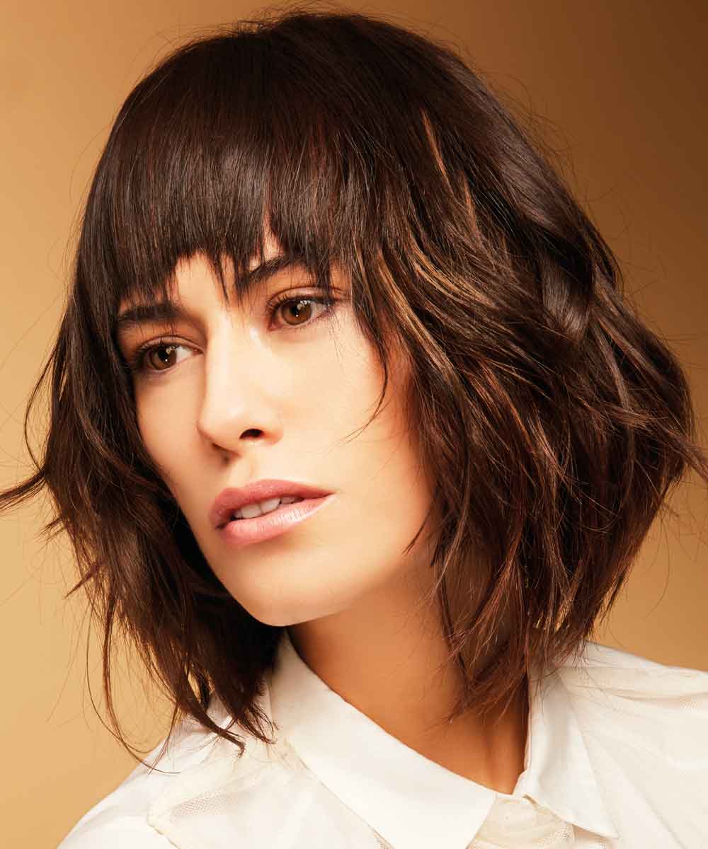 Cortes de pelo medios desfile fringe verano