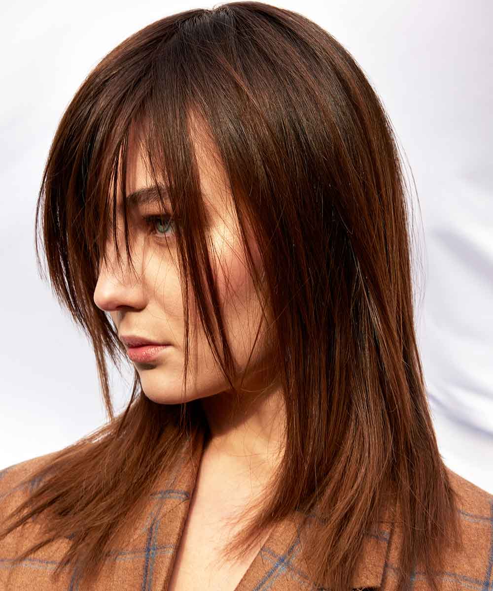 Pelo liso medio escalado primavera verano