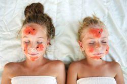 Niñas mascarilla de sandia