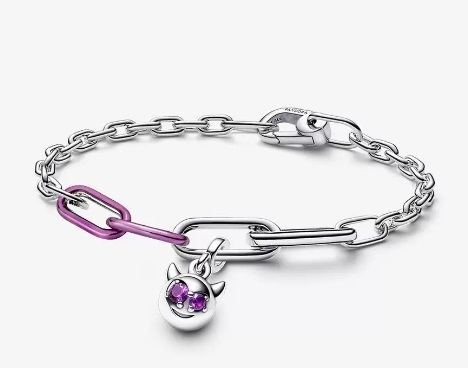 Conjunto pulsera+demonio morado Pandora