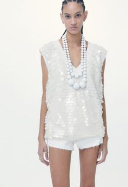 Chaleco con lentejuelas