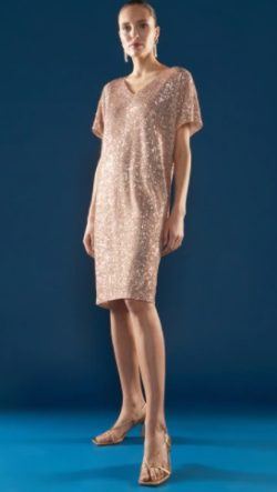 Vestido corto lentejuelas El Corte Inglés