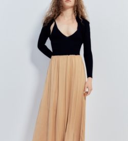 Falda fluida satinada Sfera