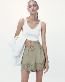 Short bordado Schiffly Sfera